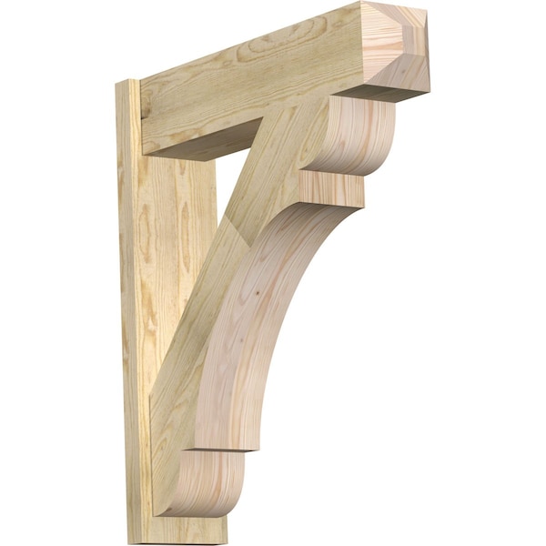 Ekena Millwork Olympic Rough Sawn Craftsman Outlooker, Douglas Fir, 8"W x 32"D x 36"H OUT08X32X36OLY04RDF - main